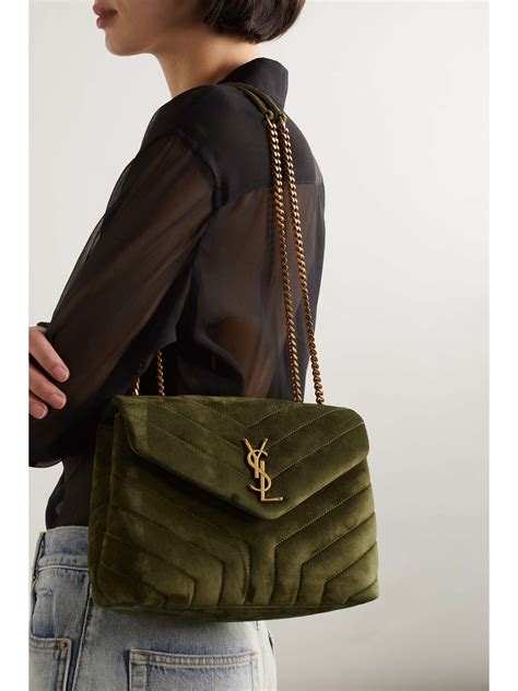 ysl green quilted bag|yves saint laurent quilted bag.